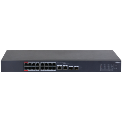 DAHUA CS4218-16ET-240 16 PORT 16XFE-2XGE-2XGE/SFP YÖNETİLEBİLİR MEGABİT 240W POE SWİTCH