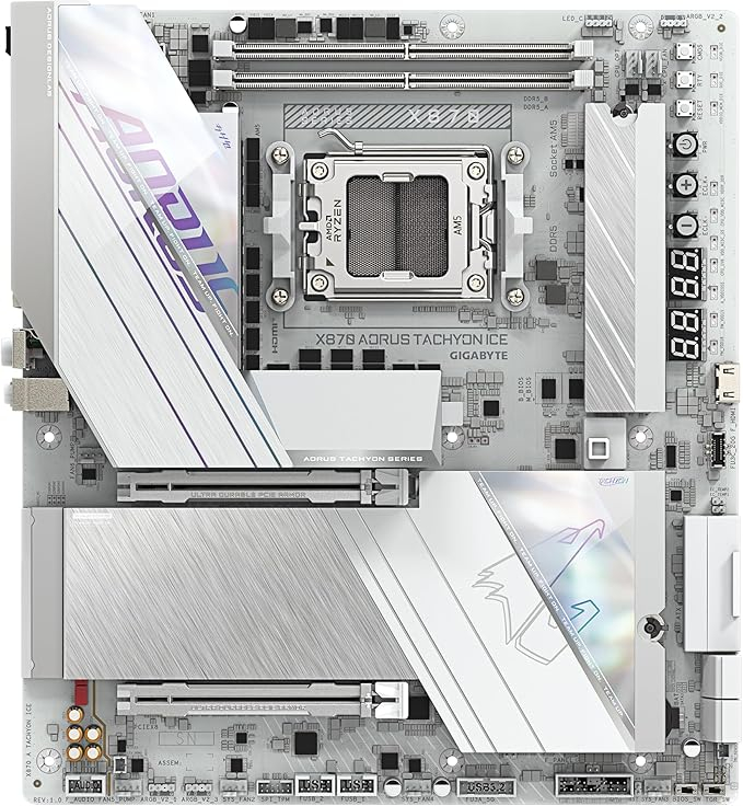 GIGABYTE X870A AORUS TACHYON ICE DDR5 8400Mhz HDMI/DP E-ATX AM5