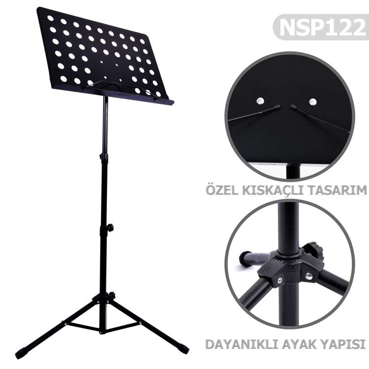 Nota Sehpası Profesyonel Metal (NSP122)